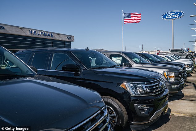 Ford estimated that about 10 percent of the company's 3,000 dealerships in the United States were consistently seeking vehicles above MSRP in 2021.