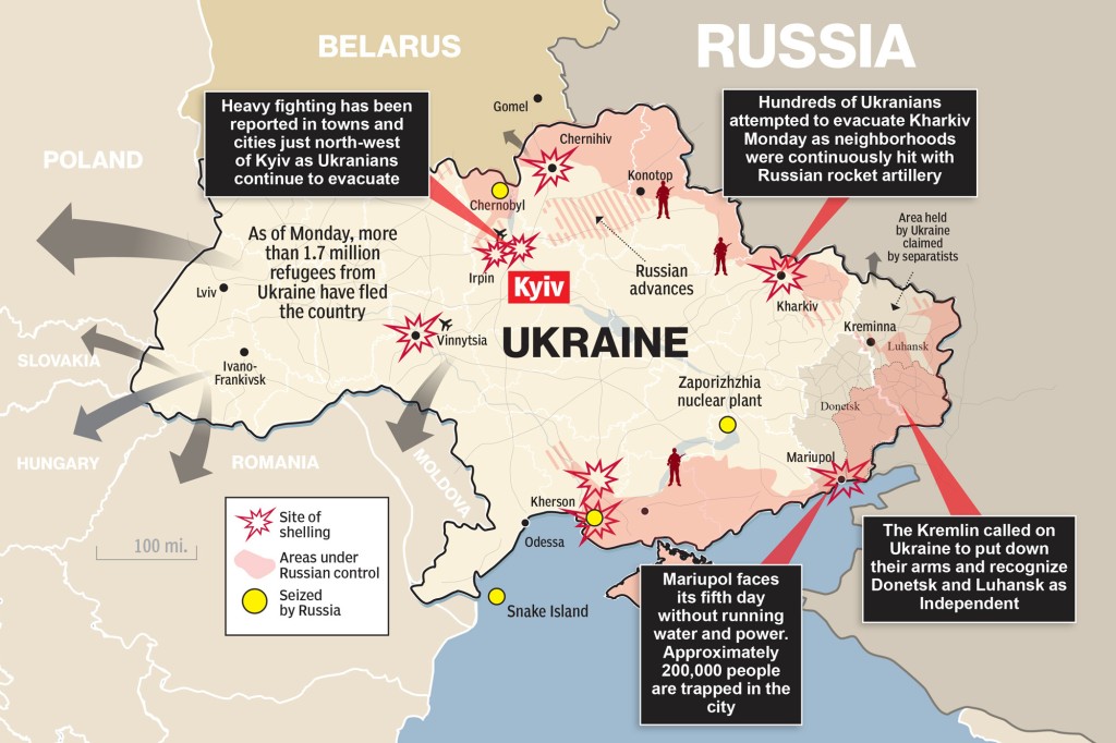 Map of the Russian war with Ukraine