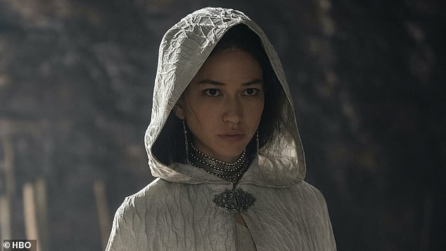 All the praise: The show came from Colony creator Ryan Condal and Martin, with Bloys praising their work on the show, along with director Miguel Sapochnik, who directed some of Game of Thrones' biggest episodes;  Sonoya Mizuno as in the photo Misaria