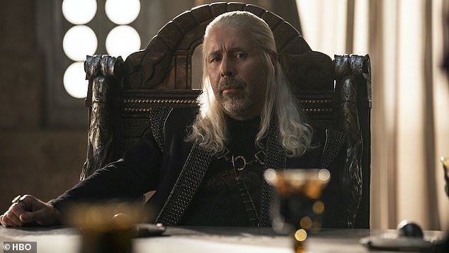 Multi-platform: House of the Dragon is set to release on HBO and HBO Max on August 21, while UK viewers can watch the series the next day on Sky Atlantic and NOW TV;  Paddy Considine as pictured King Viserys Targaryen