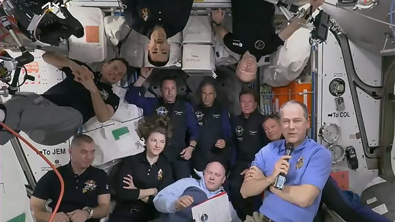 Ax-1 astronauts enter the station