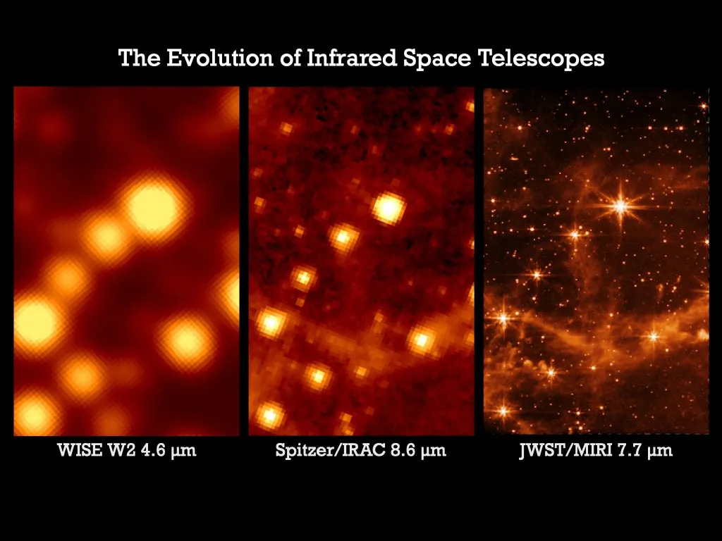 Comparación de las impresionantes imágenes del telescopio espacial Webb con otros observatorios infrarrojos
