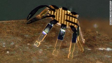 Northwestern engineers create the world's smallest remote-controlled mobile robots 