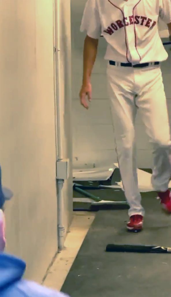Chris Sale goes into a tantrum after starting the Worcester Red Sox.