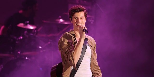 Shawn Mendes performs on stage during the 8th Annual Concert "We can survive" A concert hosted by Audacy at the Hollywood Bowl on October 23, 2021 in Los Angeles, California.  (Photo by Amy Sussman/Getty Images for audio recordings)