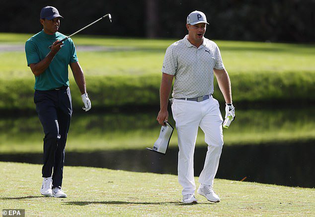 But DeChambeau says Tiger Woods hasn't spoken to him since leaving the PGA Tour