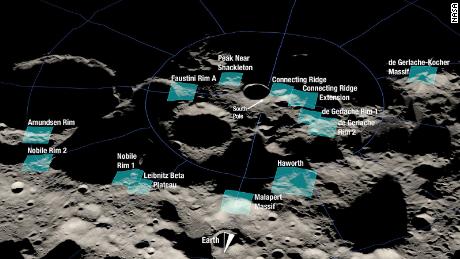 Explore lunar locations where the first female astronaut can land on the moon