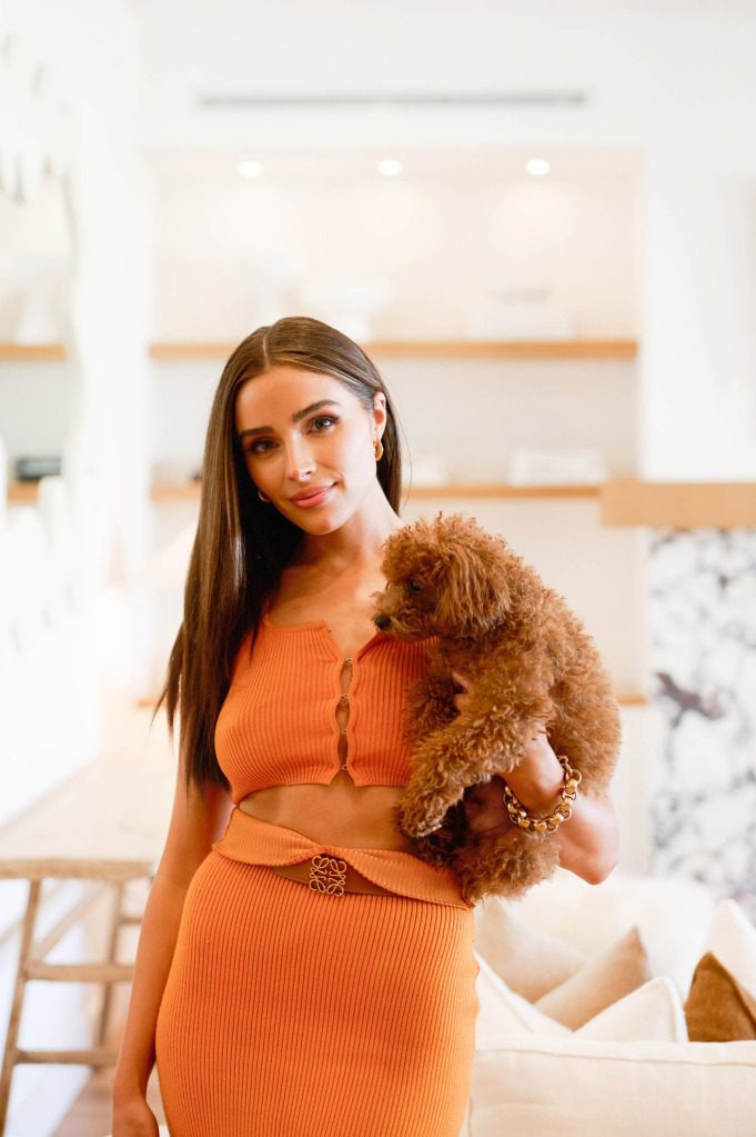 Photo of Olivia Culpo at her luxury home in Los Angeles.