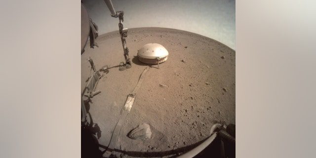 The domed seismometer on NASA's Insight lander has measured the largest Martian earthquake.