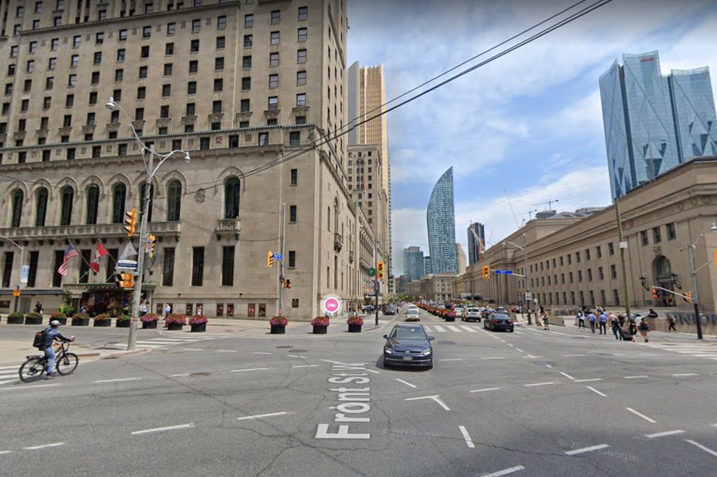 York Street and University Street in Toronto